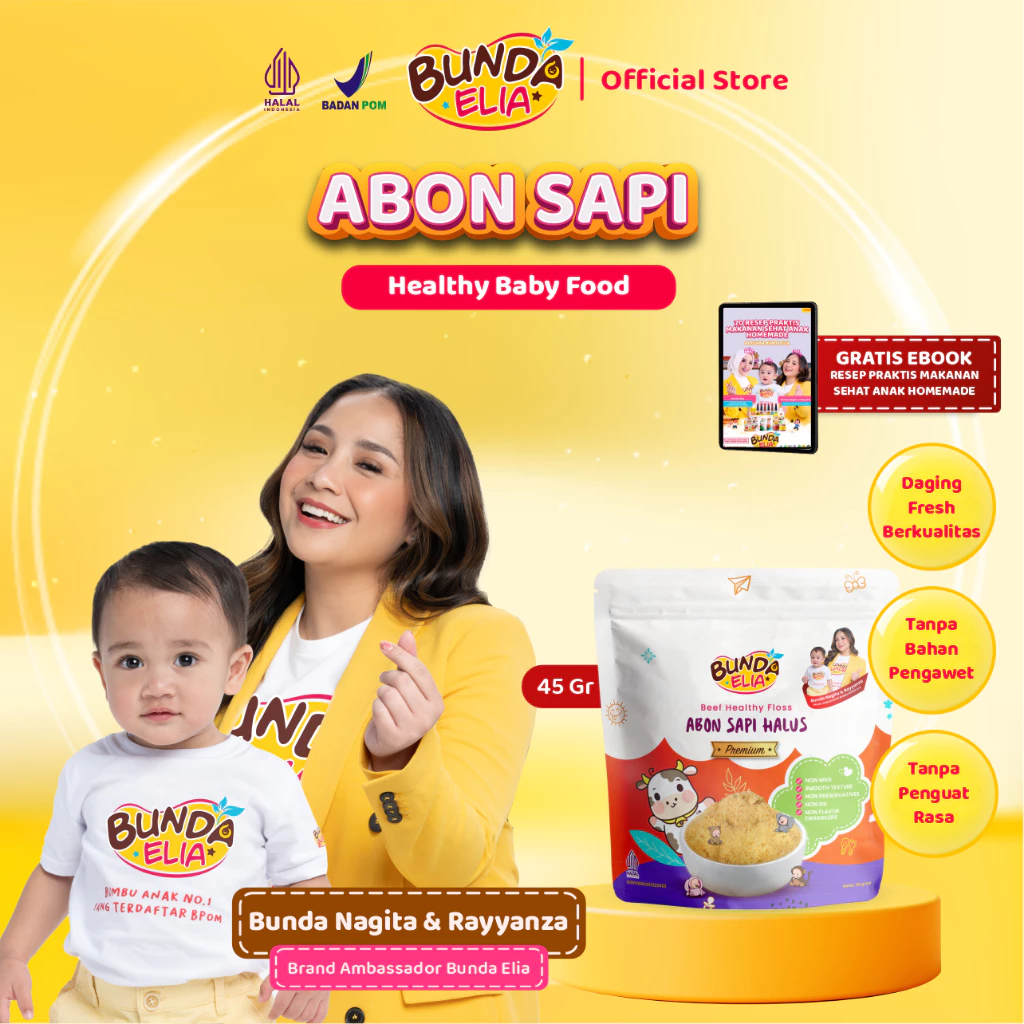 Abon Premium – Abon Sapi dan Ayam untuk MPASI, Bayi, dan Anak