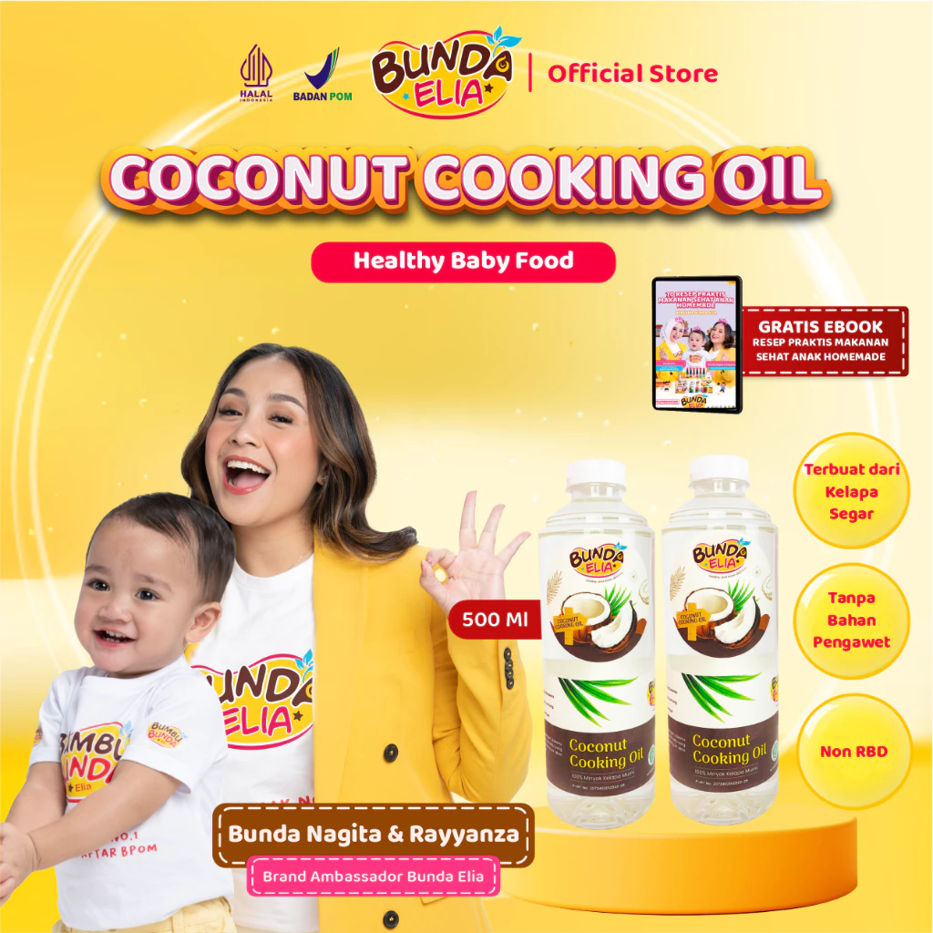 Coconut Cooking Oil – Minyak MPASI, BB Booster, dan Lemak Bayi