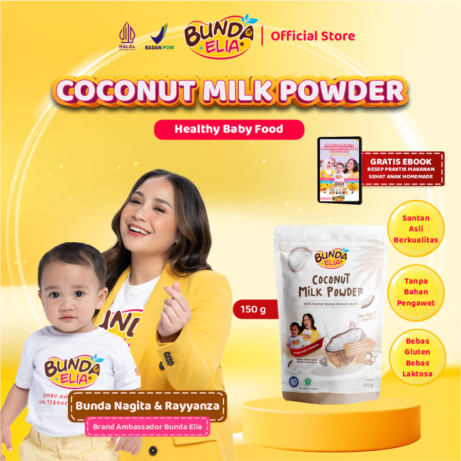 Coconut Milk Powder – Santan Organik untuk MPASI, Anak, dan BB Booster