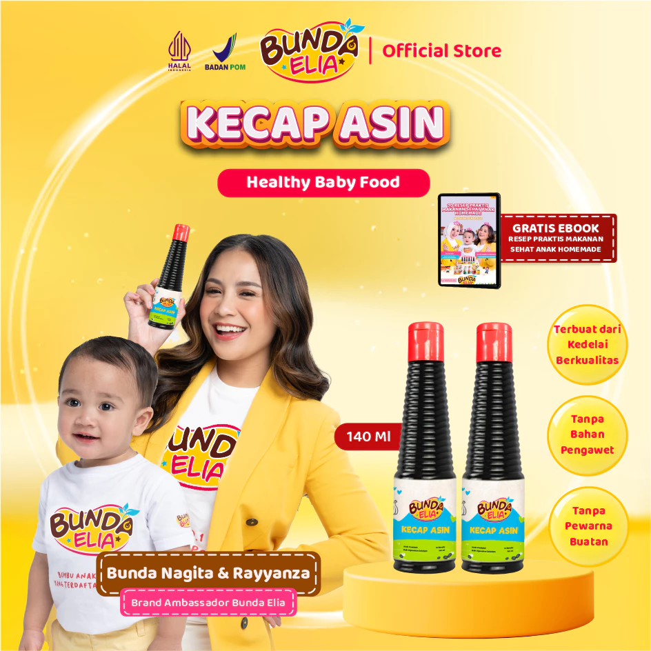 Kecap Asin Non MSG – Kecap Asin untuk MPASI, Anak, dan Bayi